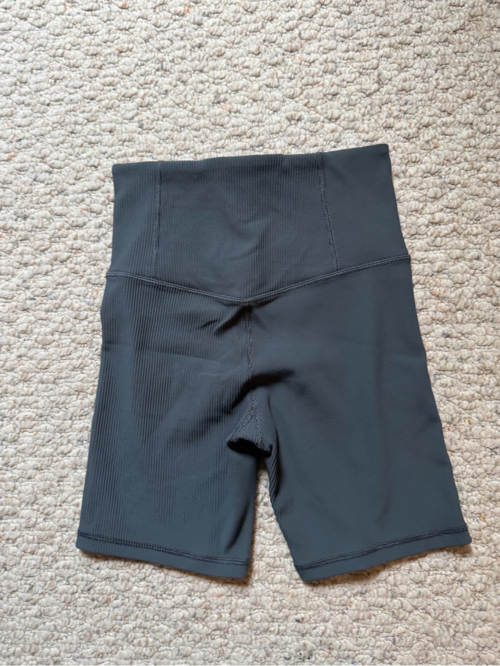 Athleta High Rise Elation Rib 7” Shorty - Picture 2 of 3